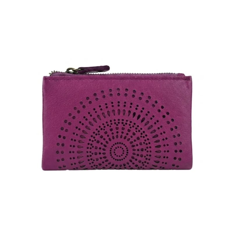 LAURA BIAGIOTTI WOMEN'S PERFORATED LEATHER WALLET LB-ART12 — view 9