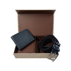 BIAGIOTTI UOMO GESCHENKSET GELDBÖRSE + ELASTIKGÜRTEL 292