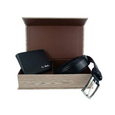 Men's Gift Set: Pierre Cardin Wallet + Unbranded Belt