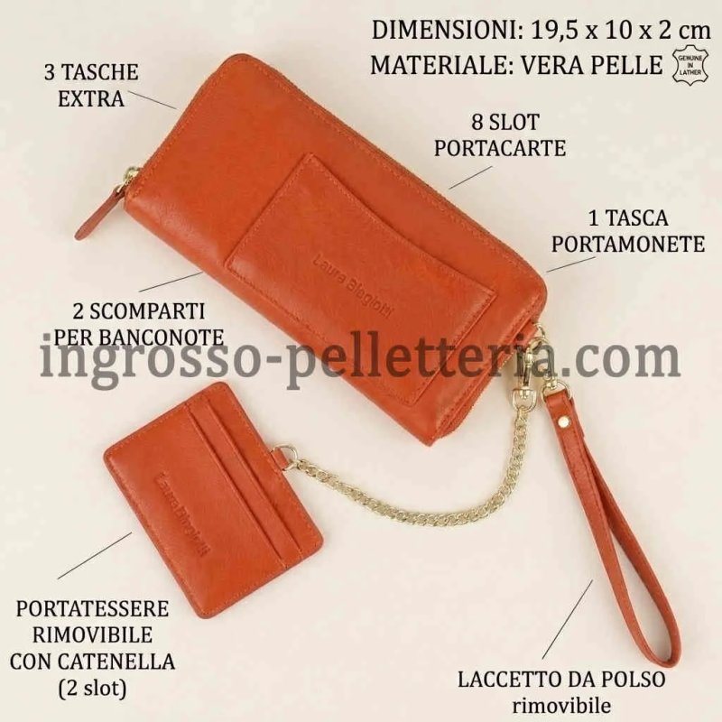LAURA BIAGIOTTI CARTERA MUJER PIEL LB-760-19 — vista frontal
