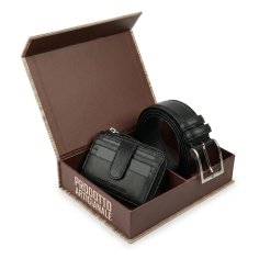 CONTE MASSIMO ESTUCHE DE REGALO CARTERA + CINTURÓN PIEL 10PL-735