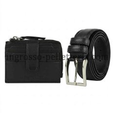 CONTE MASSIMO GIFT SET WALLET + BELT LEATHER 10PL-735 2
