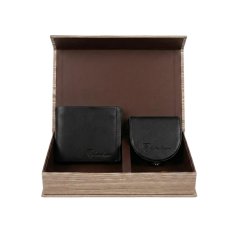 CONTE MASSIMO COFFRET CADEAU HOMME PORTEFEUILLE + PORTE-MONNAIE CUIR CE292-CE4434 2