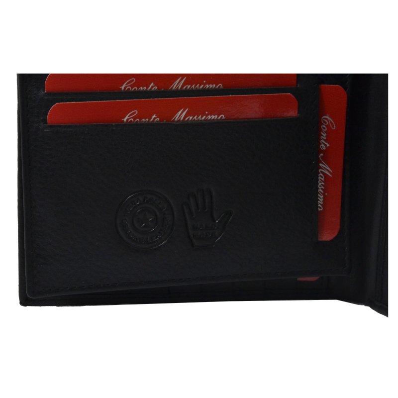 CONTE MASSIMO HERRENBRIEFTASCHE MIT KNOPF 298 — Detail