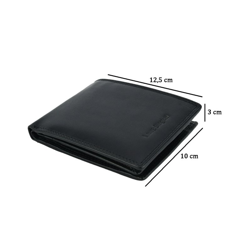 BIAGIOTTI MEN'S CLASSIC LEATHER WALLET LB-803-292 — detail