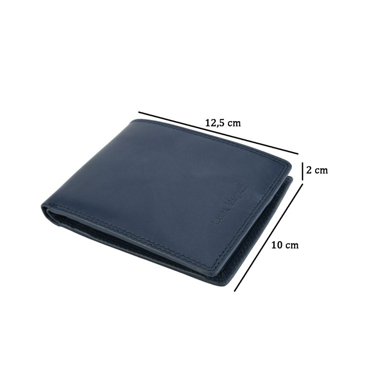 BIAGIOTTI CARTERA DE HOMBRE DE PIEL AUTÉNTICA SIN VENTANA LB-803-340 — vista 8