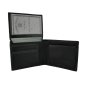 CONTE MASSIMO CARBON EFFECT LEATHER WALLET ART1 — back view