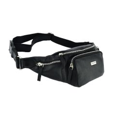 BIAGIOTTI SAC BANANE HOMME EN CUIR VÉRITABLE LB001