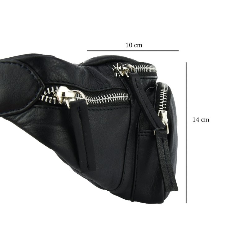 BIAGIOTTI Men's Leather Waist Bag LB001 — detail