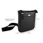 BIAGIOTTI MEN'S MEDIUM LEATHER CROSSBODY BAG LB-417 — front view