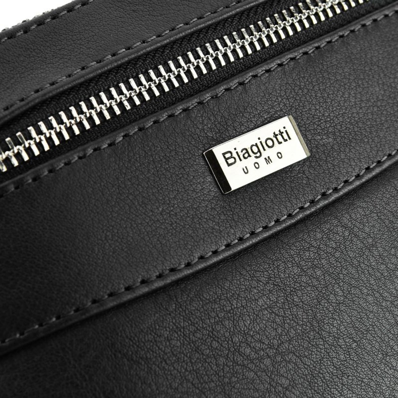 BIAGIOTTI BOLSO BANDOLERA DE HOMBRE DE PIEL AUTÉNTICA PEQUEÑO LB-401 — vista 11