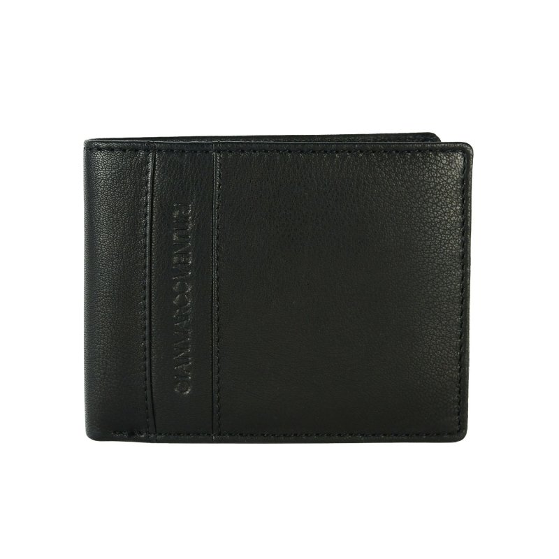 GIANMARCO VENTURI Men's Leather Wallet 959-U2 — logo detail